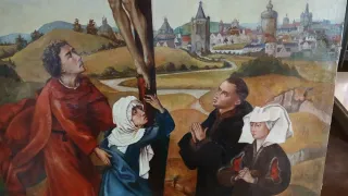 Pintura al óleo religiosa La Crucifixión Apro 1820