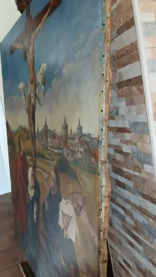 Pintura al óleo religiosa La Crucifixión Apro 1820