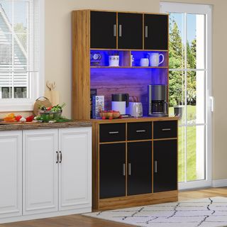 Alacena Cocina LED y Enchufe Integrado