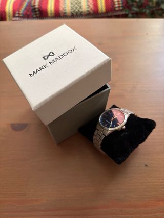 Reloj Mark Maddox Hombre Azul y Plateado