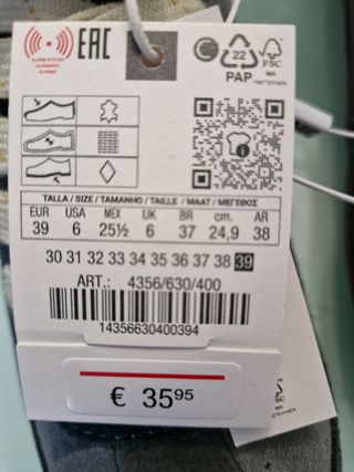 Zapatillas Zara Talla 39 Nuevas