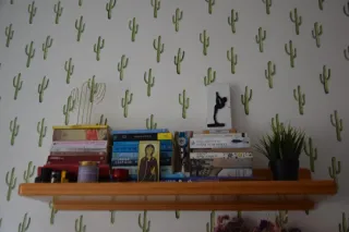 Habitación juvenil madera pino maciza. Verde