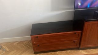 Mesa de centro madera y cristal