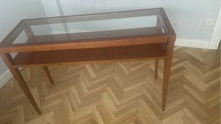 Mesa de centro madera y cristal