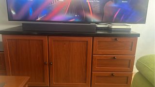 Mesa de centro madera y cristal