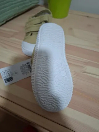 Zapatillas TEX lona velcro talla 25