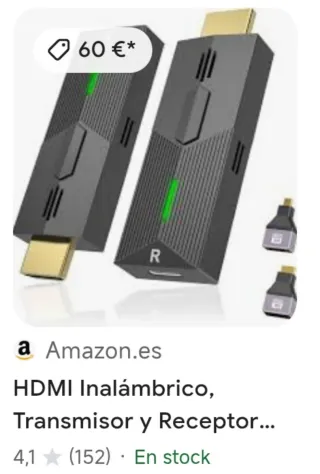 Kit Transmisor y Receptor HDMI Inalámbrico