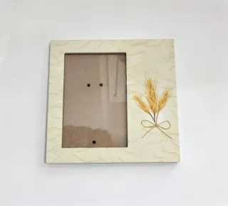 Cornice portafoto 18x18 cm con spighe