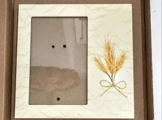 Cornice portafoto 18x18 cm con spighe