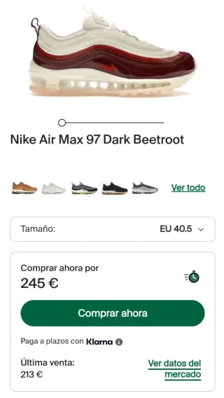 Nike Air Max 97 Talla 40.5