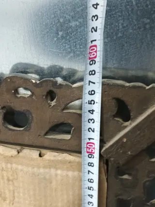 Espejo antiguo marco madera dorado