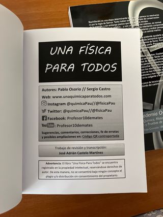 Libros una física para todos. 1 y 2 bachiller