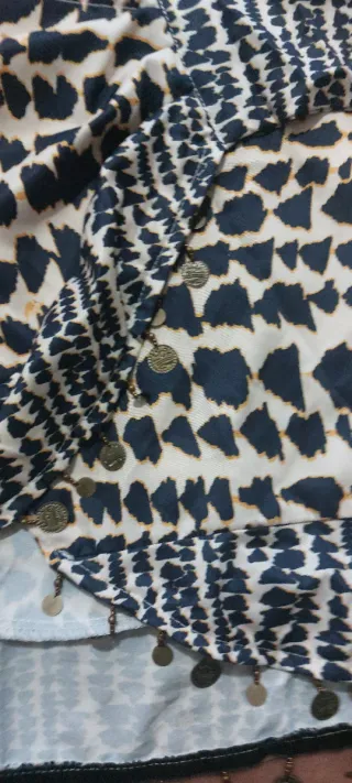 Falda cruzada mini con monedas