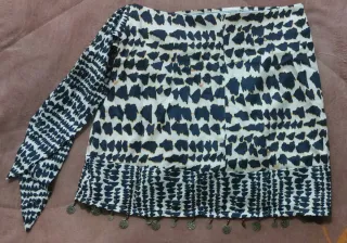 Falda cruzada mini con monedas