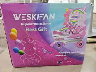 Pattini a rotelle WESKIFAN Unicorno Rosa