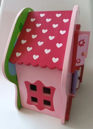 Casita de Muñecas de Madera con accesorios