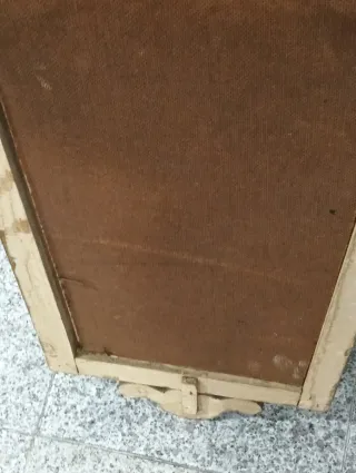 Espejo antiguo marco madera dorado