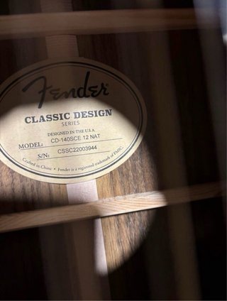 Guitarra Fender 12 cuerdas CD-140SCE NAT