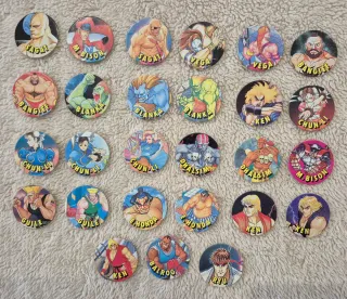 Colección Tazos Street Fighter II Vidal 1994