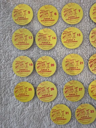 Colección Tazos Street Fighter II Vidal 1994