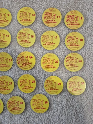 Colección Tazos Street Fighter II Vidal 1994