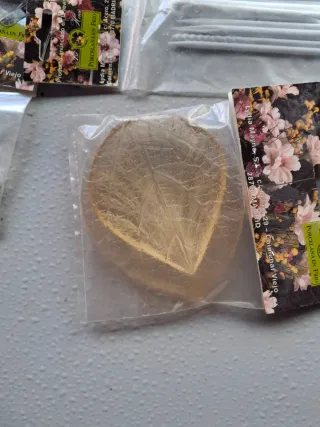 Lote manualidades flores y hojas