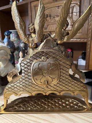 Reloj de sobremesa bronce ángeles