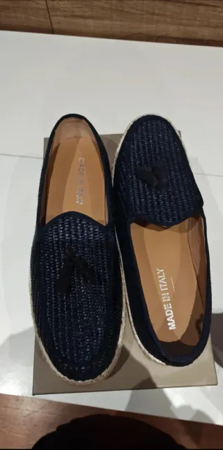Espadrillas Blu Made in Italy Tg 41