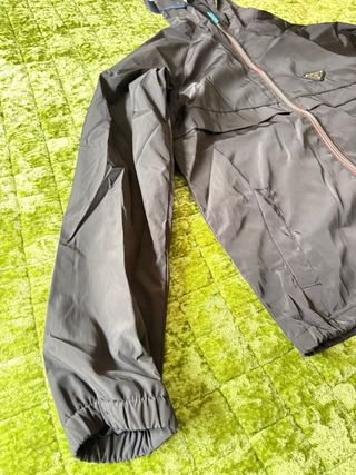 Chaqueta Prada Marrón y Turquesa