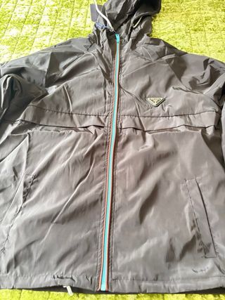 Chaqueta Prada Marrón y Turquesa
