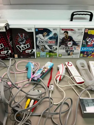 Nintendo Wii con juegos y accesorios