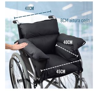 Cuscino antidecubito per sedia a rotelle nero