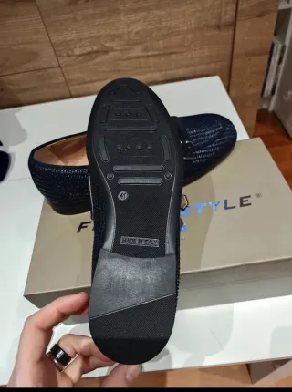 Mocassini blu uomo Made in Italy n.43