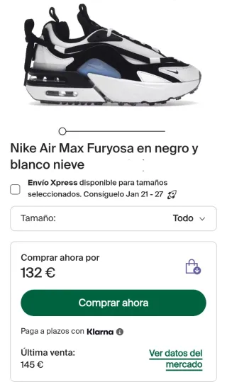 Nike Furyosa Talla 40