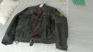 Cazadora Belstaff Marrón y Verde Oliva
