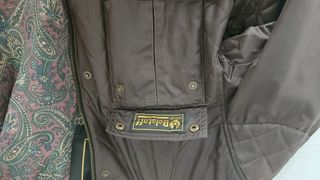 Cazadora Belstaff Marrón y Verde Oliva