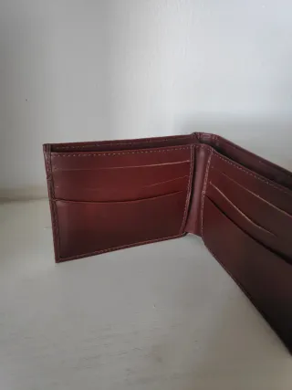 Cartera Diesel Marrón Cuero Genuino