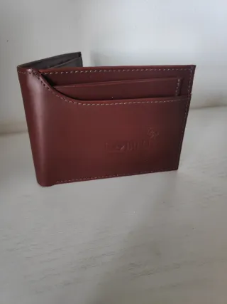 Cartera Diesel Marrón Cuero Genuino