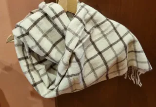 Sciarpa in alpaca a quadri