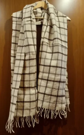 Sciarpa in alpaca a quadri