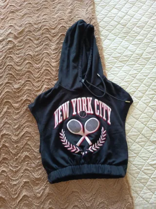 Sudadera crop top New York City