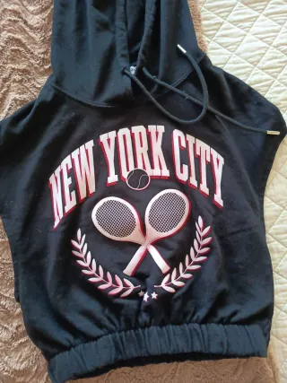 Sudadera crop top New York City