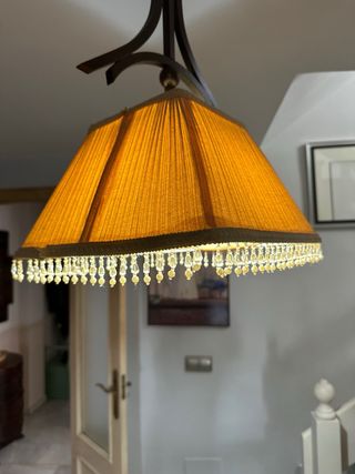 Lámparas de techo tela y metal