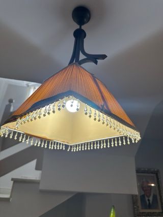 Lámparas de techo tela y metal