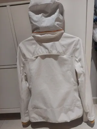 Chaqueta polar blanca y mostaza Talla S