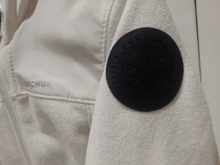 Chaqueta polar blanca y mostaza Talla S