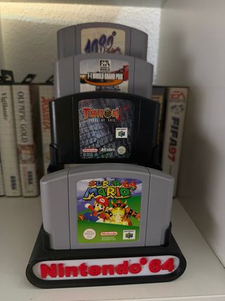 Expositor para juegos de nintendo 64