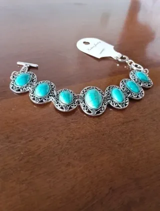 Bracciale Argento con Turchesi