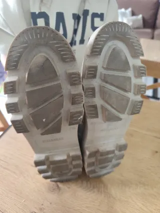 Botas Pull&Bear Beige/Blanco