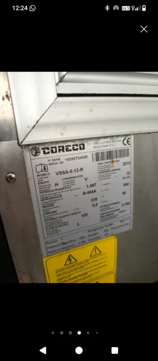 Expositor refrigerado cristal